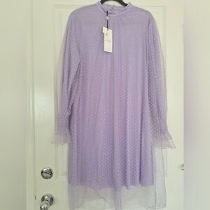 Zuhre purple midi dress‎ size 46